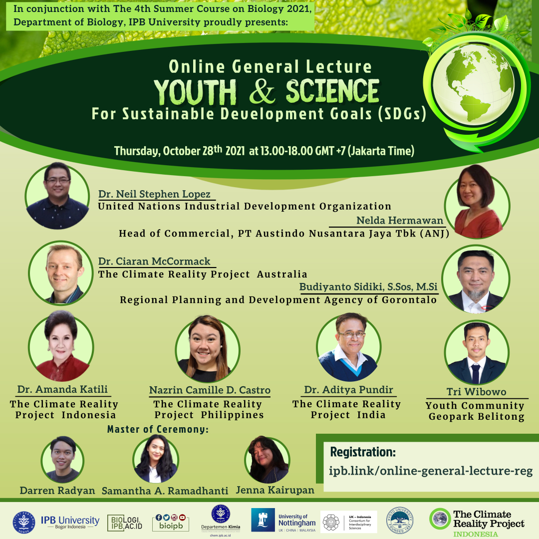 Online General Lecture Youth and Science for SDGs